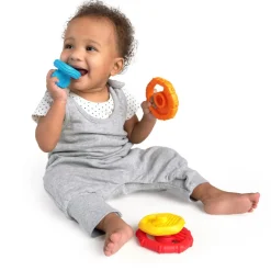 Hot Stack & Teethe Multi-tekstur legesæt m. bideringe Stabelklodser