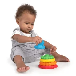 Hot Stack & Teethe Multi-tekstur legesæt m. bideringe Stabelklodser