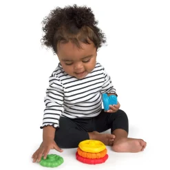 Hot Stack & Teethe Multi-tekstur legesæt m. bideringe Stabelklodser