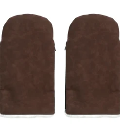 Clearance Østerbrohandsken - Chocolate Brown Faux Suede Vognhandsker