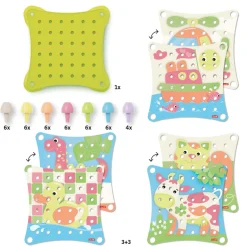 Online Stiftmosaik Play Eco+ Jumbo Peggy Evo (41 dele) Kreasæt