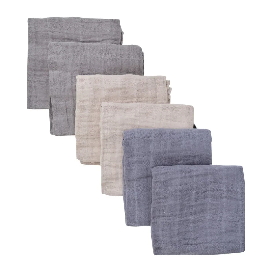 Online Stofble (6-pack) - Tradewinds - 65*65 cm Børn Stofbleer & Klude|Stofbleer