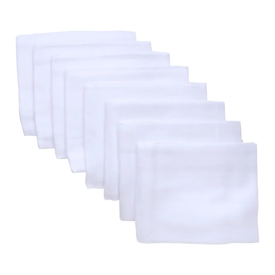 Clearance Stofbleer 8 stk. - hvid Børn Stofbleer & Klude|Stofbleer