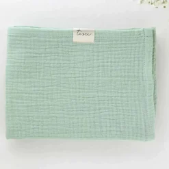 Outlet Stofbleer muslin sæt, lysegrøn + lyseblå Børn Stofbleer