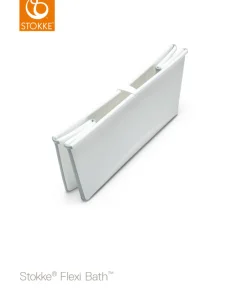 Best Stokke Flexi Bath hvid inkl. grå stativ Badekar, Stativer & Badestole
