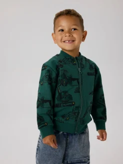 Hot Storm Sweatshirt m. Lynlås - Bistro Green Cardigans, Veste & Trøjer