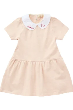 Sale Stribet kjole m. poplin krave - ROSE Kjoler