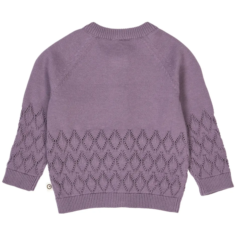 Clearance Strikket Cardigan - Lilac fog Cardigans, Veste & Trøjer