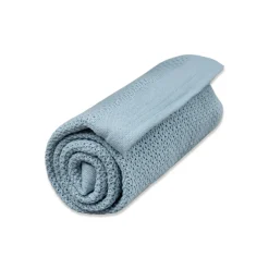 Online Striktæppe, bomuld - Blå Børn Tæpper