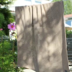 Online Striktæppe, bomuld - Pebble grey Børn Tæpper