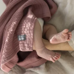 Sale Striktæppe, bomuld - Rose Børn Tæpper