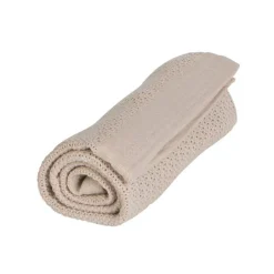 Clearance Striktæppe, bomuld, Golden sand Børn Tæpper