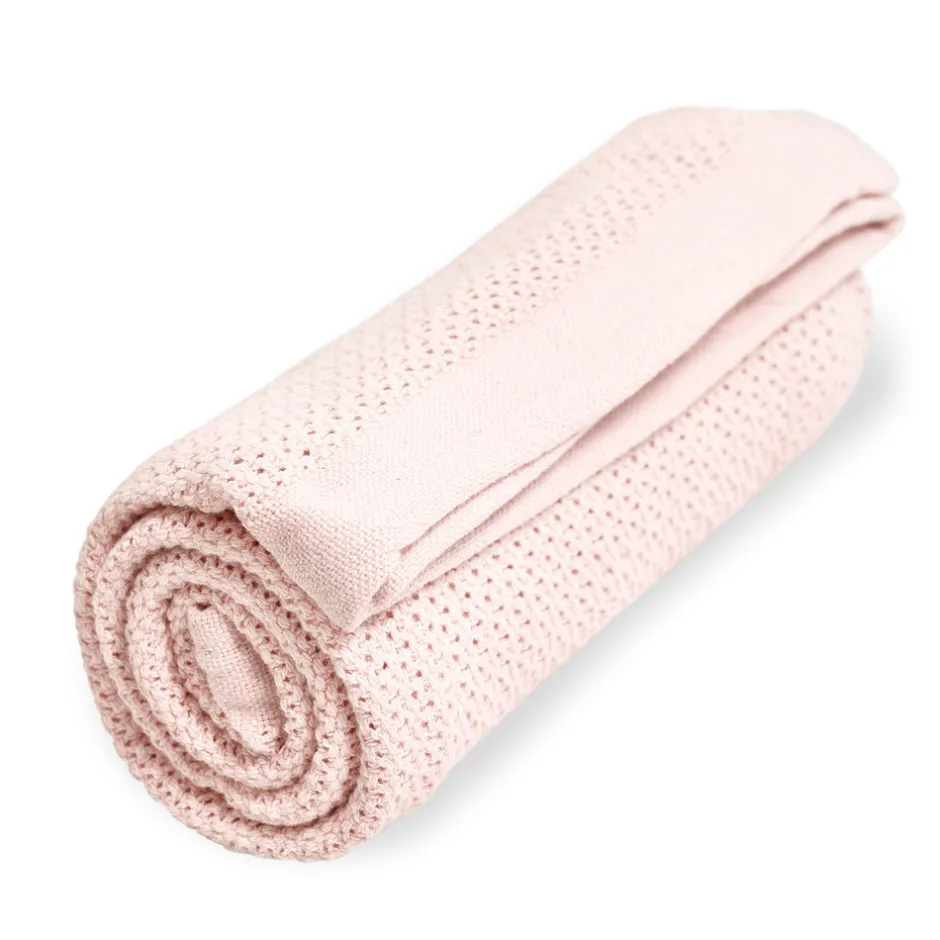 Discount Striktæppe, bomuld, Lyserød Børn Tæpper