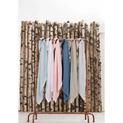 New Striktæppe, bomuld, Sage green Børn Tæpper