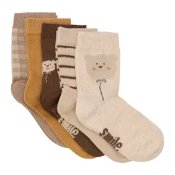 Clearance Strømpe m. mønster (5-pak) - 256 Strømper|Multipack