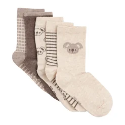 Hot Strømpe m. mønster (5-pak) - Chestnut Strømper|Multipack