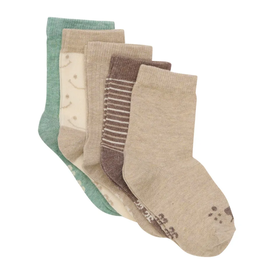 Hot Strømpe m. mønster (5-pak) - Sandshell Strømper|Multipack