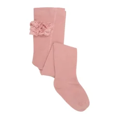 Clearance Strømpebukser m. Blonde - Dusty Rose Strømpebukser