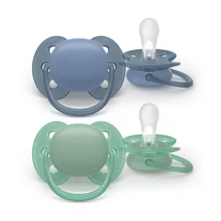 Online Sut Ultra soft, 6-18 m, grå/grøn Sutter