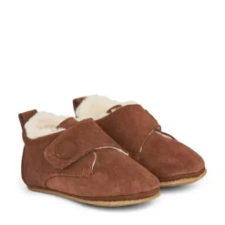 Best Taj Uld Hjemmesko - Cognac Hjemmesko