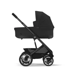 Outlet Talos S Lux - moon black/black m. Cot S Lux Kombivogne Med Flade Sæder
