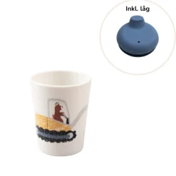 Tastii kop inkl. låg - busy builders/vintage blue Service