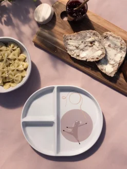 Discount Tastii, tallerken m/3 rum, Teeny Toes Service