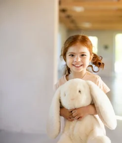 Best Teddy Mocca stor, kanin cremefarvet, 34 cm Bamser