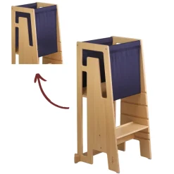 Hot Tekstil til læringstårn - navy Børn Læringstårne