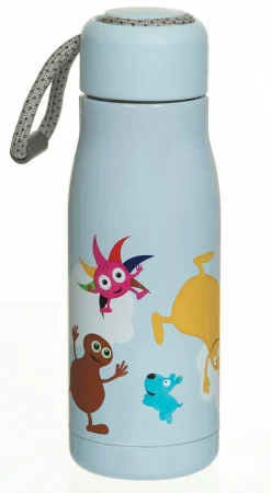 Hot Termoflaske i rustfri stål, lyseblå, 350ml Madkasser & Drikkedunke