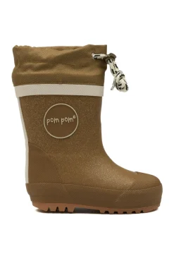 Discount Termostøvle - Gold glitter Lange Termostøvler