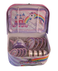 Clearance Tesæt i kuffert med enhjørning motiv Køkkenleg