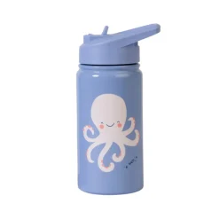 Best Thermoflaske m. Sugerør - Blue Madkasser & Drikkedunke