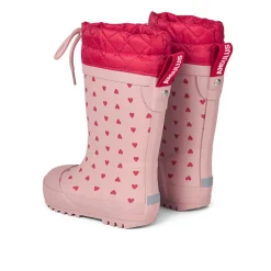 Online Thermogummistøvle - Rose Heart Lange Termostøvler
