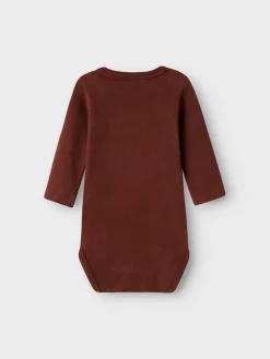 Clearance Thora Hir Body - Hot Chocolate Bodystocking Langærmet