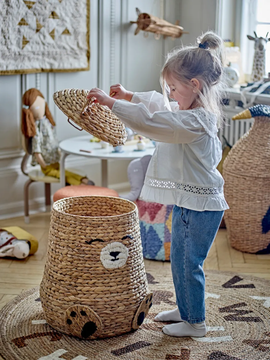 Timone Kurv m/låg, Natur, Vandhyacint Børn Kurve