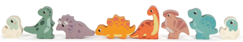 Sale Træ byggeklodser Dino Træklodser