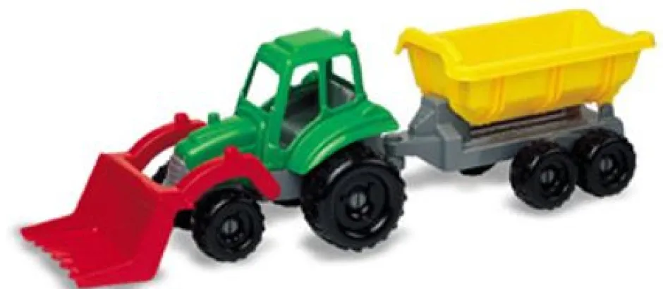 Clearance Traktor m/trailer 52cm Til Sandkassen|Leg I Haven