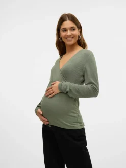 Discount Trinity tess LS top - AGAVEGREEN Overdele