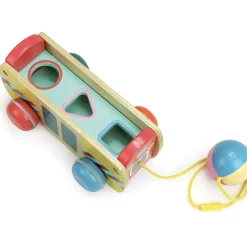 Outlet Træklegetøj - Bus Trælegetøj|Trækdyr