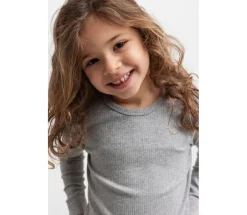 New T-shirt, langærmet - 0621 T-Shirts & Toppe|Bluser