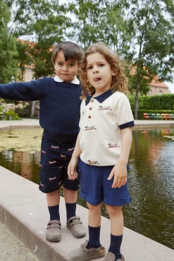 Best Twill shorts m. lomme - NAVYSTRIPE Shorts