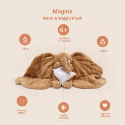 Outlet Tyngdebamse - Magma, brun Børn Tyngdeprodukter|Tyngdebamser