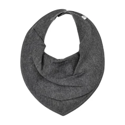 Discount UDGÅET Smæk Tørklæde - 121 Dark Grey Melange Hagesmække|Savlesmække