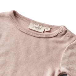 Clearance Uld body langærmet Lucca - Dry Rose Uldbodyer|Bodystocking Langærmet