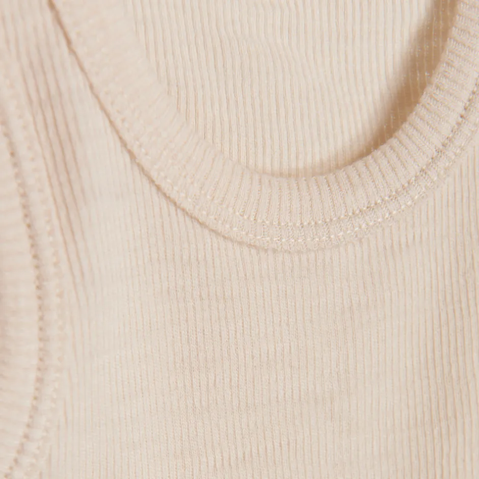 Online Uld body uden ærmer - Sandshell Melange Bodystocking U. Ærmer|Uldbodyer