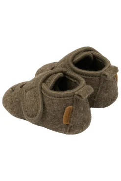 Best Uld Hjemmesko m. Boderi - Melange denver Hjemmesko