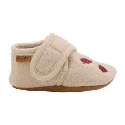 Uld hjemmesko m. broderi - 2460 Uld Hjemmesko