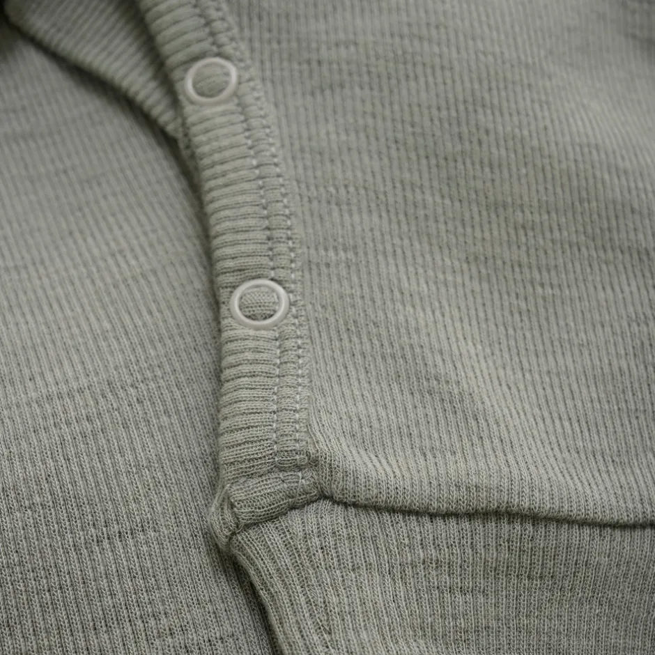 Best Uld jumpsuit - solid - Forest Fog Melange Ulddragter|Heldragter U. Fod