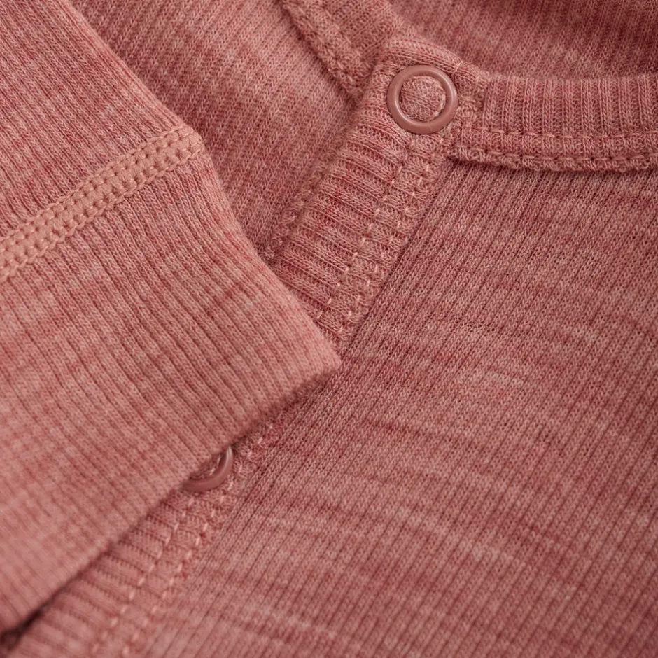 Uld jumpsuit - solid - Light Mahogany Melange Ulddragter|Heldragter U. Fod